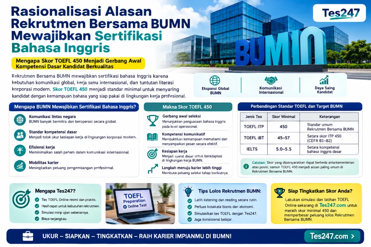 Bahasa Inggris dalam Rekrutmen Bersama BUMN