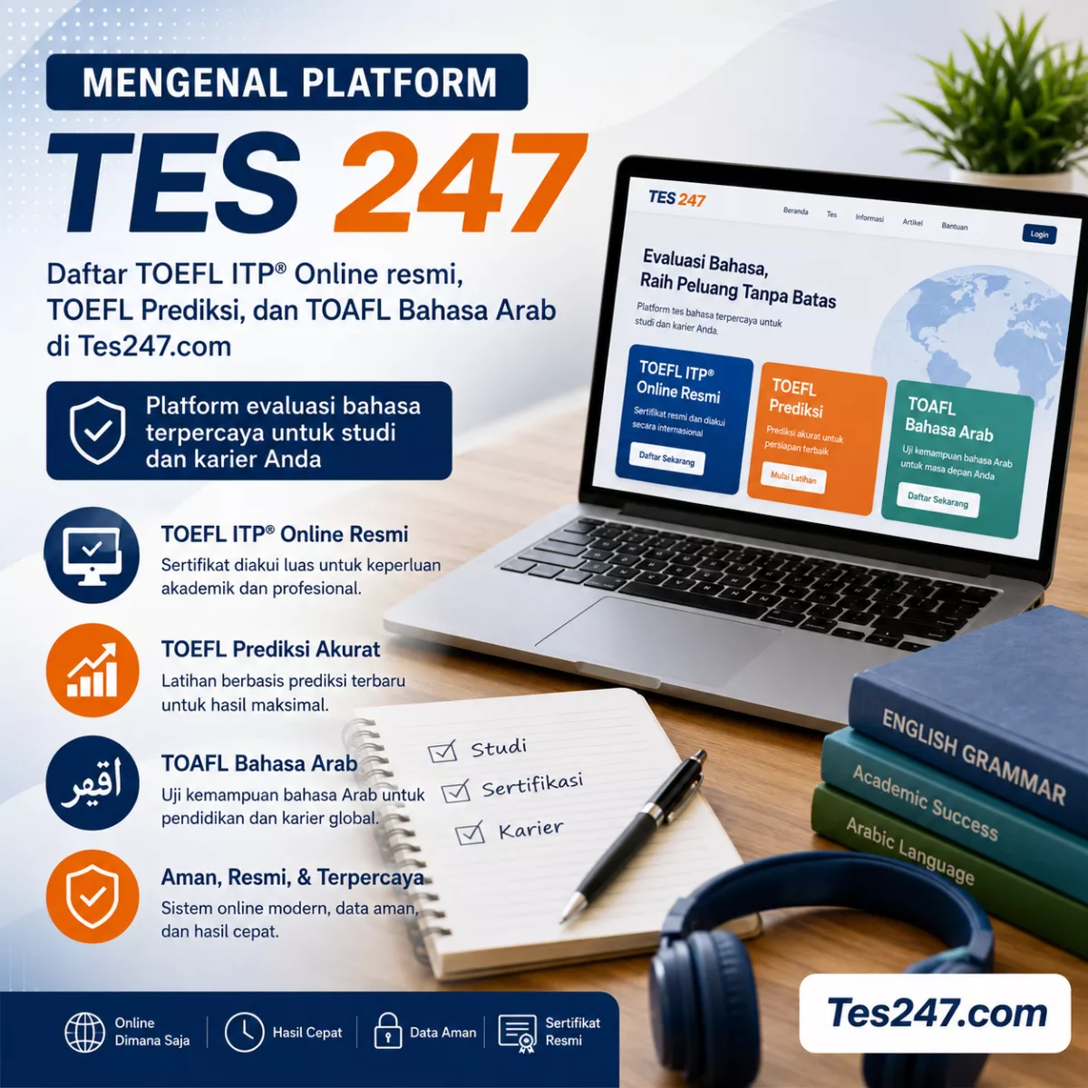 Mengenal Platform Tes 247 untuk Tes Bahasa Online Tes247.com