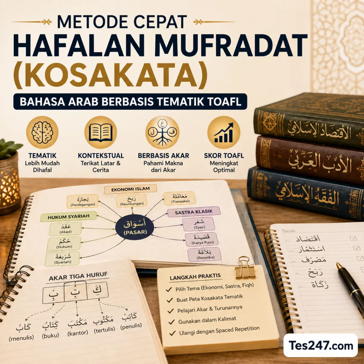 Metode Cepat Hafalan Mufradat Tematik TOAFL