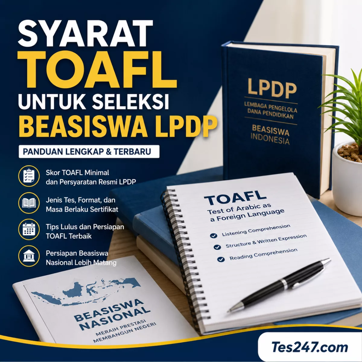 Syarat TOAFL Beasiswa LPDP Panduan Aman 2026 Tes247.com