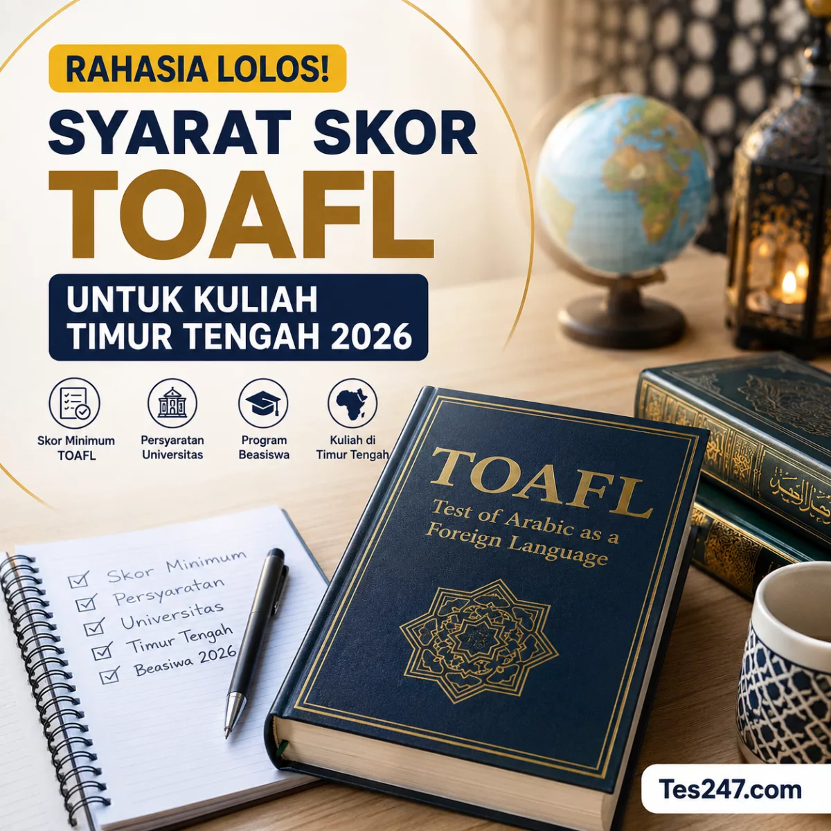Syarat TOAFL Kuliah Timur Tengah 2026 Rahasia Lolos Tes247.com