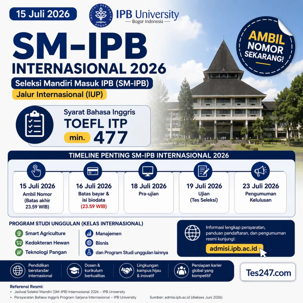 TOEFL ITP 477 SM IPB Internasional IPB Tes247.com